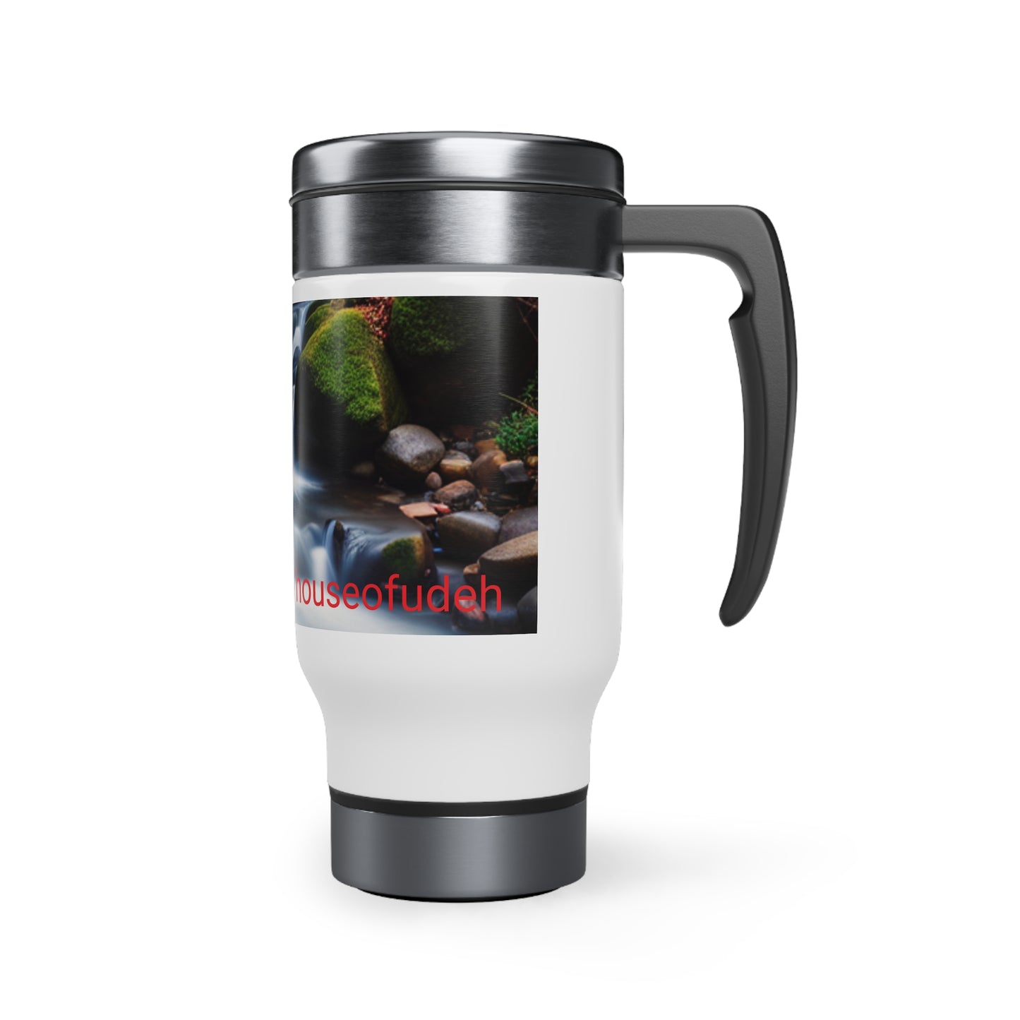 Stainless Steel Travel Mug with Handle, 14oz