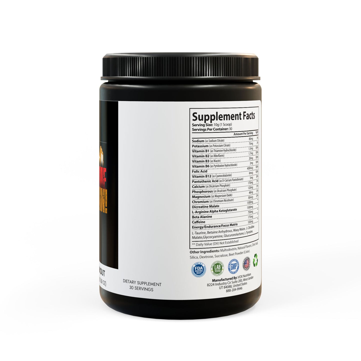 Pre-Workout Supplement, Watermelon (300g, 10.58oz)