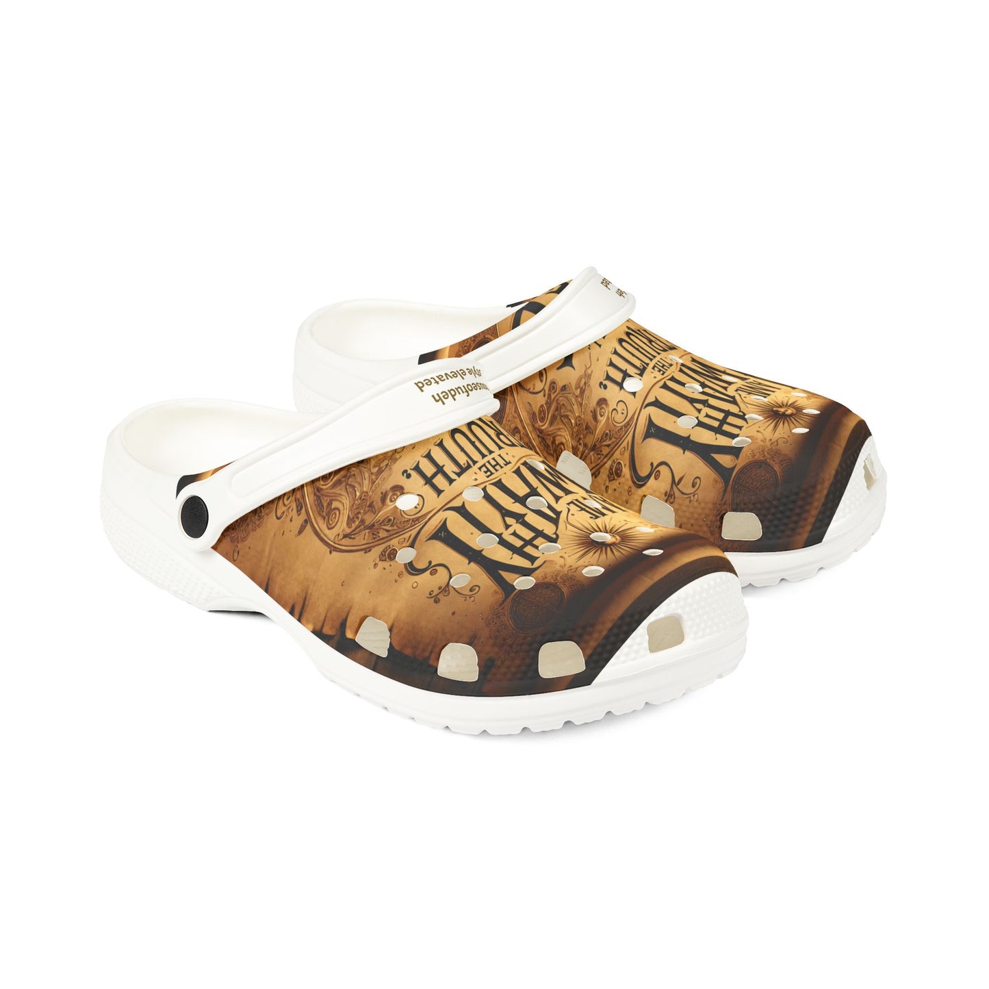 Stylish EVA Foam Rubber Shoes - "I Am Worthy The Truth" Design