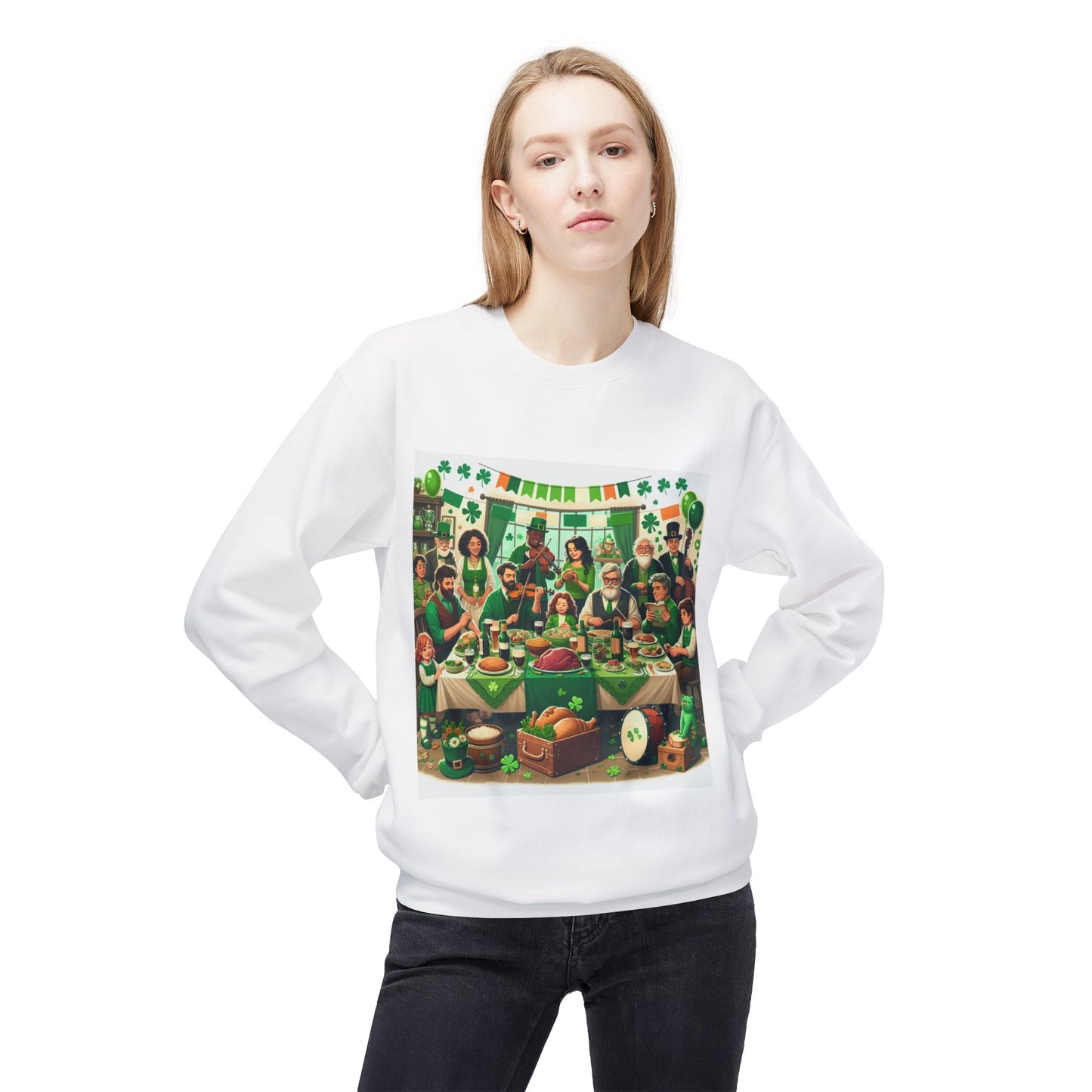 St. Patrick's Day Celebration Sweatshirt - Unisex Midweight Fleece