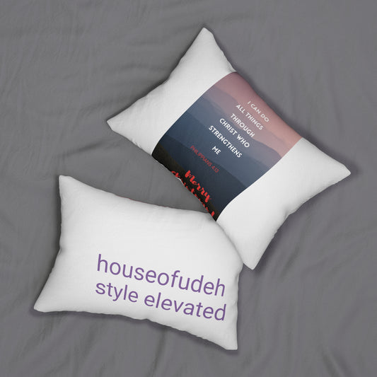 Spun Polyester Lumbar Pillow