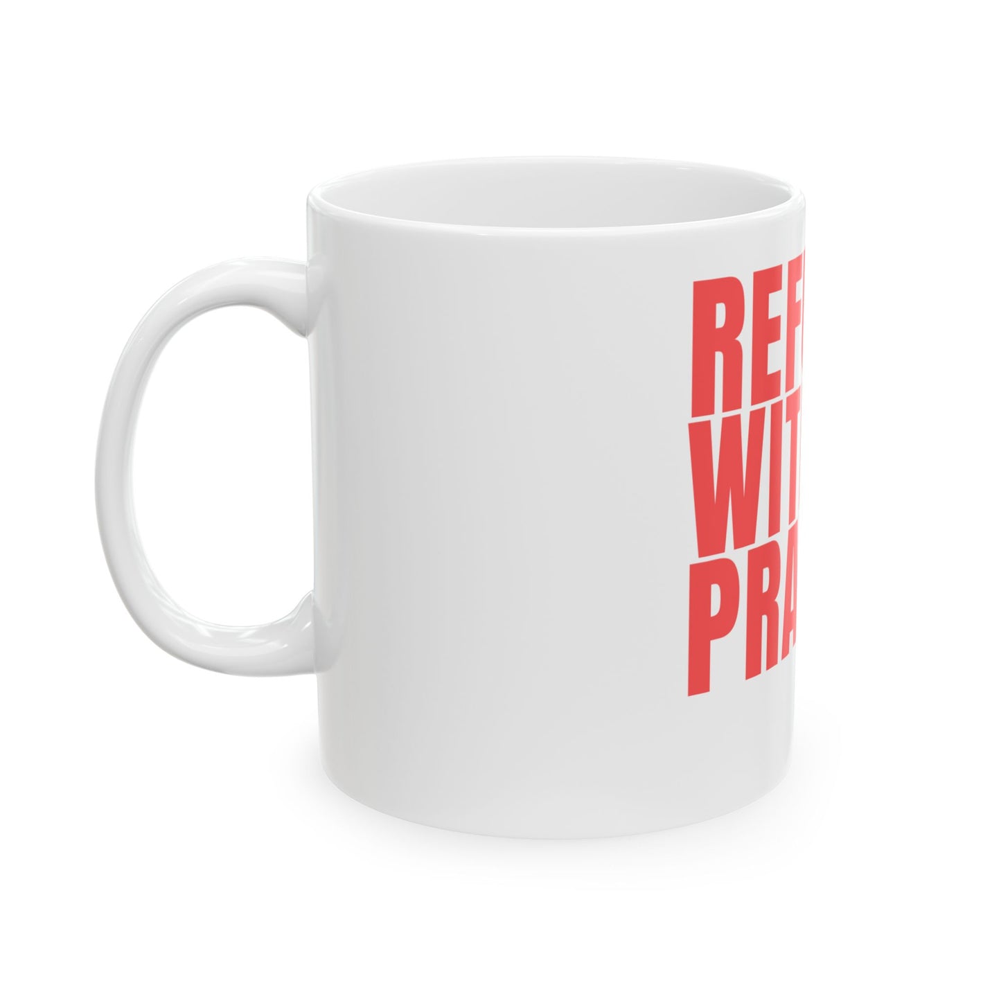 Refuel with Prayer Ceramic Mug | 11oz & 15oz | Inspirational Coffee Cup for Faith Lovers